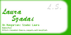 laura szadai business card